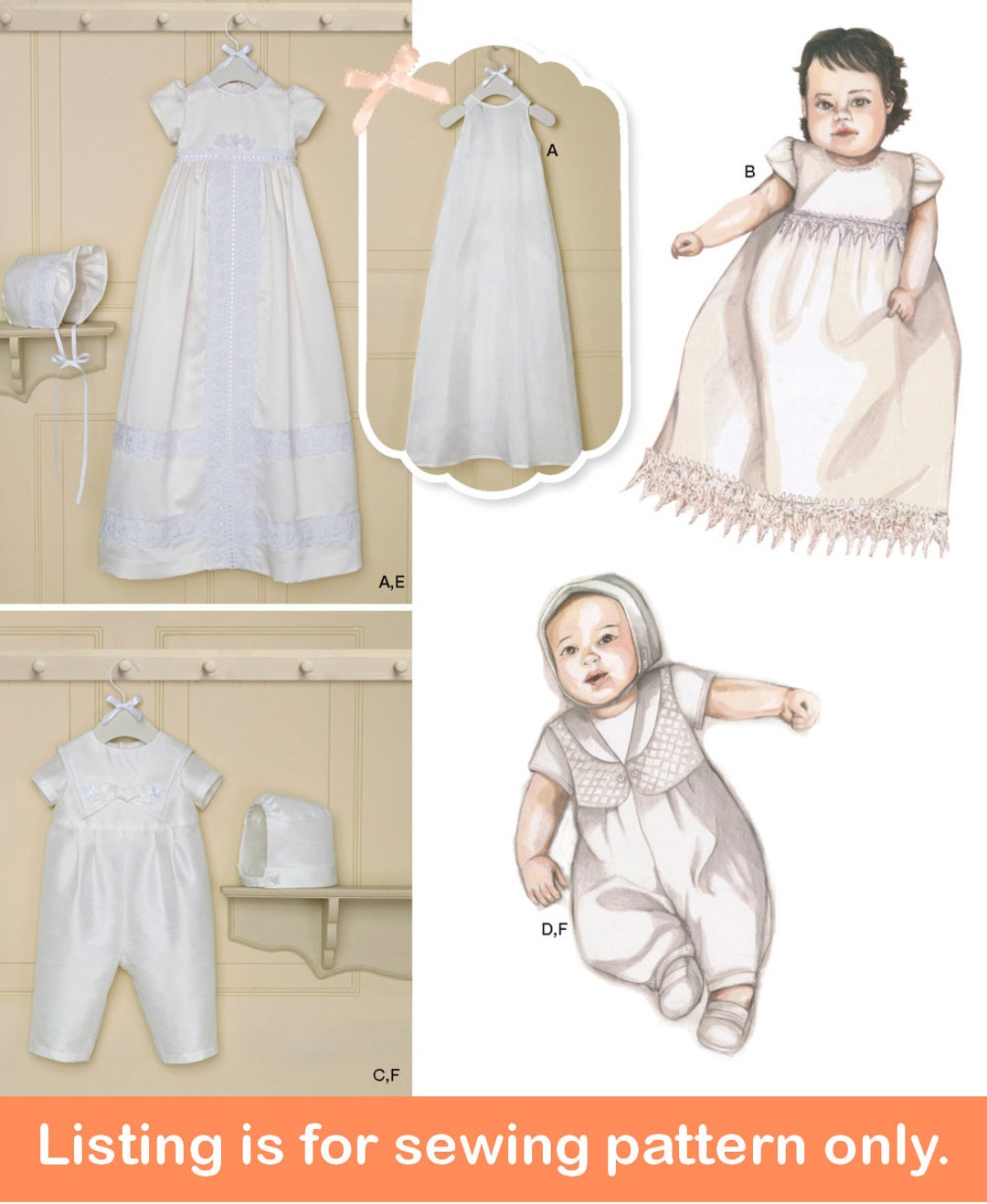 CHRISTENING SEWING PATTERN |make Baby Girl Boy Clothes | Infant ...