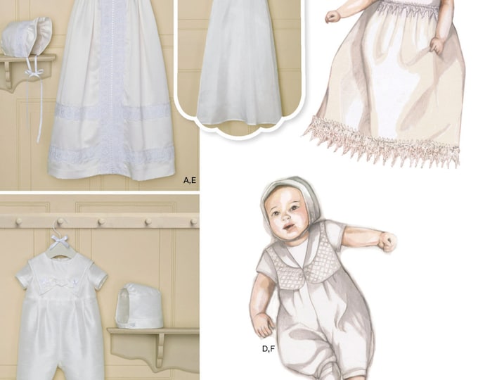 CHRISTENING SEWING PATTERN make Baby Girl Boy Clothes | Etsy