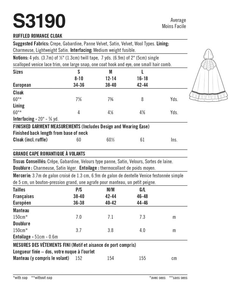 COSTUME SEWING PATTERN | Sew Women Halloween Cape | Cloak Hood Medieval ...