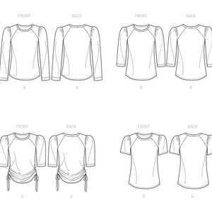 RAGLAN SHIRT Sewing PATTERN | Sew Womens Clothes Clothing | Baseball ...
