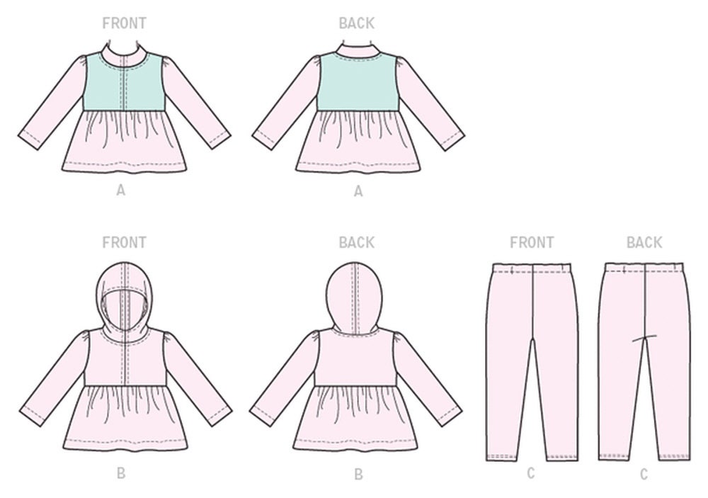 GIRLS SEWING PATTERN Sew Fall Clothes Clothing Leggings | Etsy