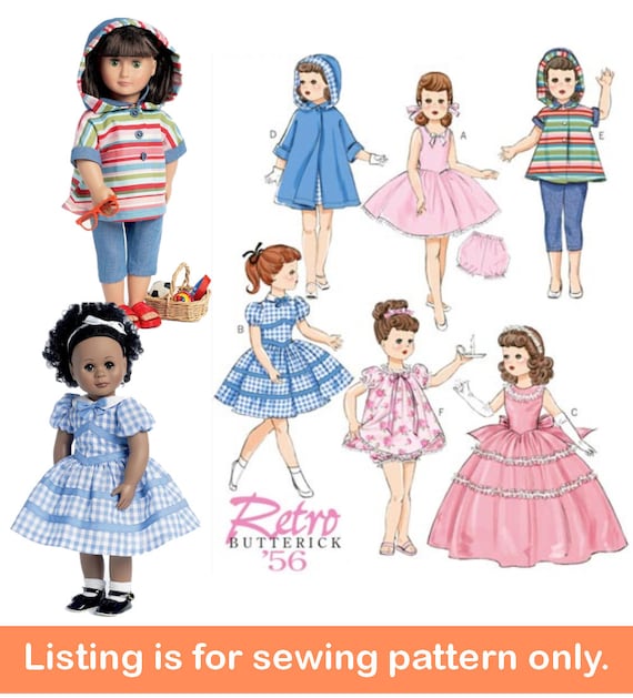 Sewing & Needlecraft DOLL CLOTHES Sewing PATTERN 6001 Fits American
