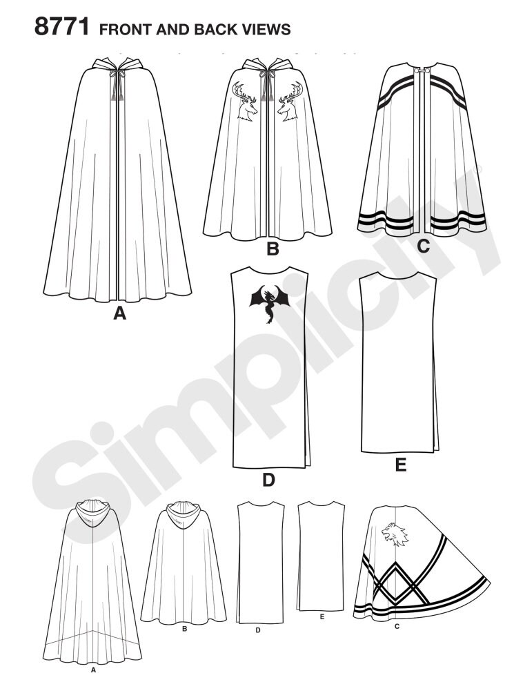 Roman Style Cape Pattern CAPE SEWING PATTERN | Sew Mens Womens Halloween Outfit | Costume Cloak ...