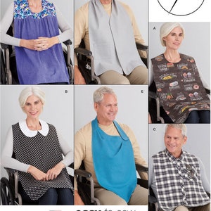 Adult BIB SEWING PATTERN | Sew Clothing Protector | Sewing Fun Styles Pocket Easy Simple Project | Homemade Handmade Gift Idea | 9489
