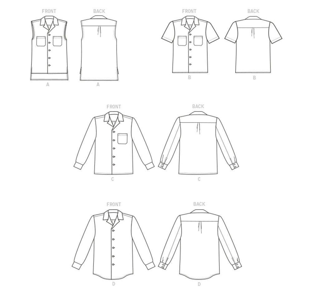 Sale!! SHIRT SEWING PATTERN | Sew Mens Womens Clothes Clothing | Button ...