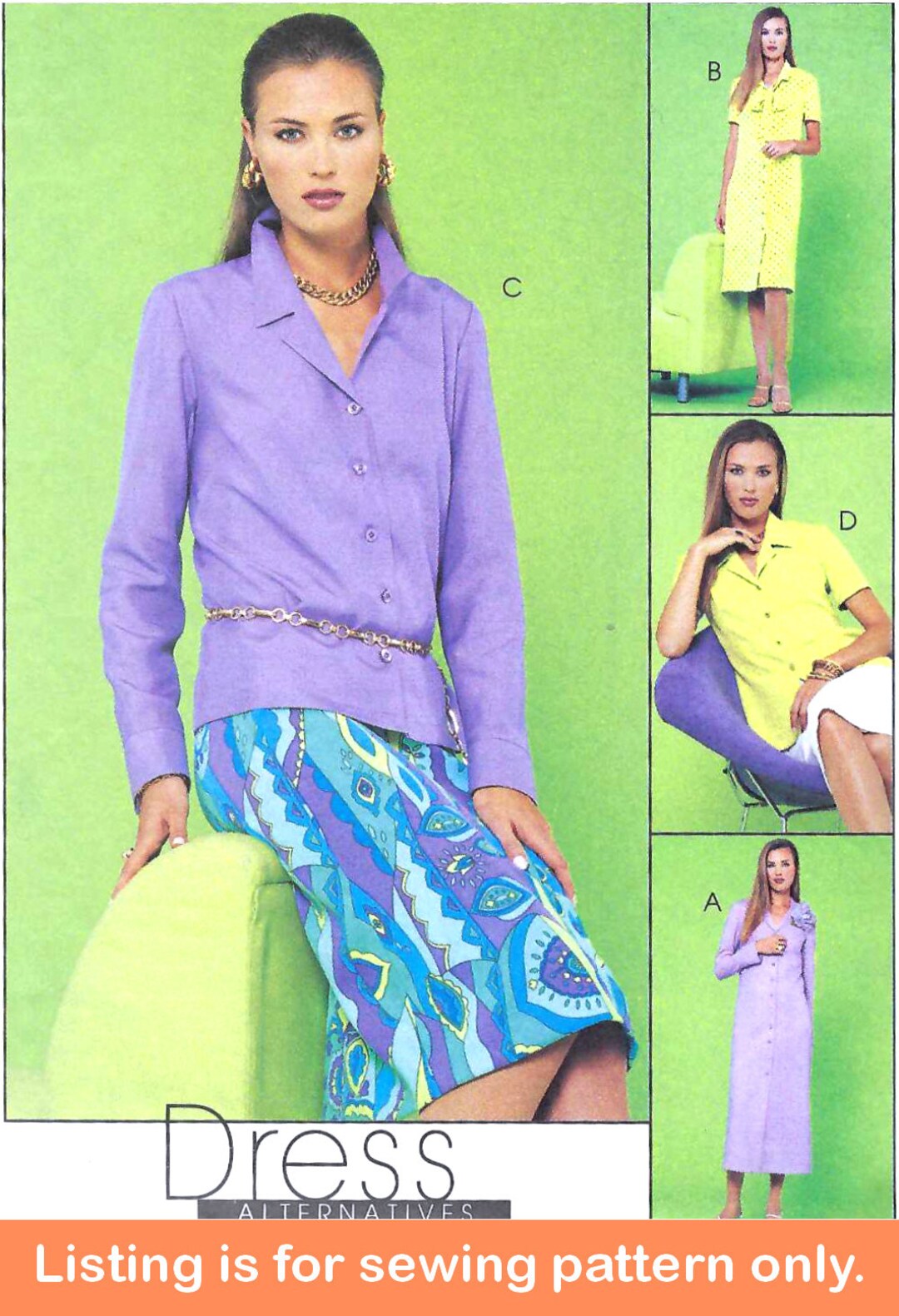 WOMENS SEWING PATTERN | Sew Woman Misses Clothes Clothing | Button-down ...