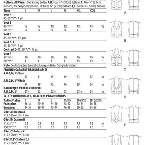 VEST SEWING PATTERN | Sew Mens Clothes Clothing Costume | Halloween ...