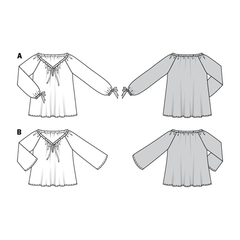 PEASANT BLOUSE Sewing PATTERN | Sew Womens Clothes Clothing | Boho Top ...