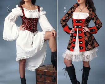 COSTUME SEWING PATTERN Sew Womens Halloween Carnival Outfit Vampire