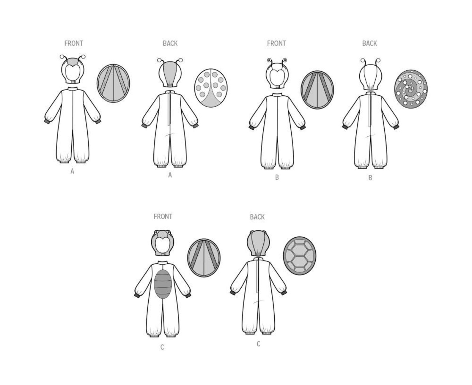 COSTUME SEWING PATTERN | Sew Toddler Halloween Carnival Outfit ...
