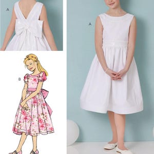 FORMAL DRESS Sewing PATTERN | Sew Girls Clothes Clothing | First Communition Flower Girl Party Spring Summer | Size 7 8 10 12 14 Teen 7089