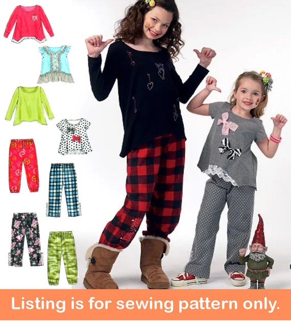 Verkoop MEISJES NAAIPATROON Herfstkleding naaien Kleding Overhemden Broeken Joggingbroeken Kindermaat 3 4 5 6 7 8 10 12 14 Kinderoutfit 6596 Etsy Belgie