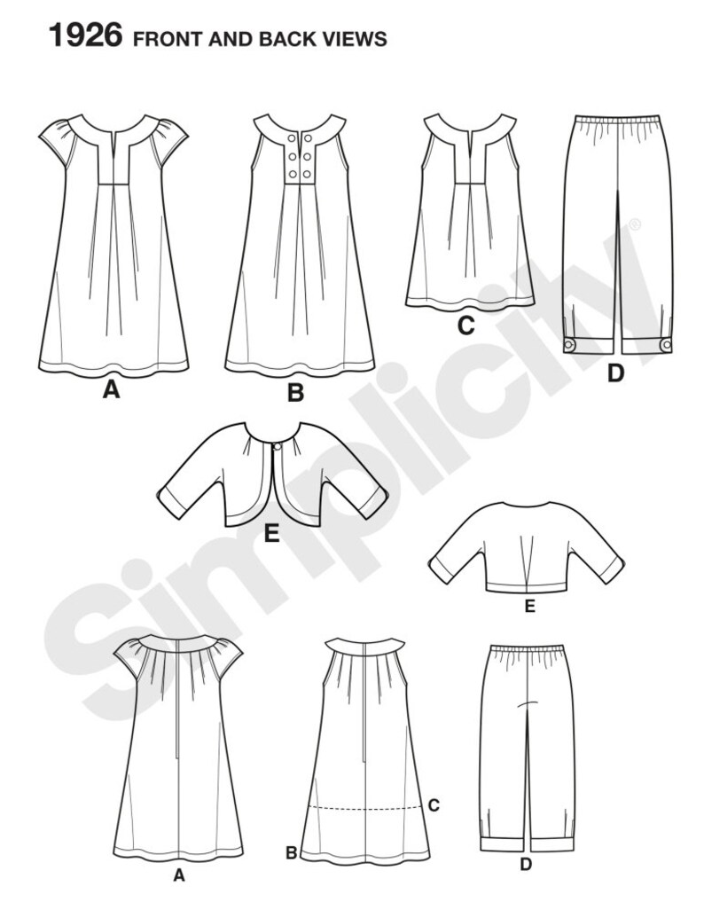 GIRLS SEWING PATTERN make Summer Clothes Kids Clothing - Etsy