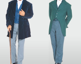 COSTUME SEWING PATTERN | Sew Mens Clothes Clothing | Halloween Regency Suit Coat Jacket Pants Vest | Size 34 36 38 40 42 44 46 48 50 | 2767