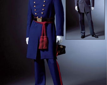 CIVIL WAR Sewing PATTERN | Sew Mens Clothes Costume | Military Uniform Jacket Pants 1800s Size 34 36 38 41 42 44 46 48 50 52 54 56 Plus 4745