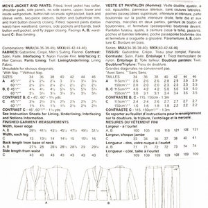 SUIT SEWING PATTERN | Sew Mens Clothes Clothing | Formal Party Dress ...