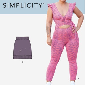 PATRON DE COUTURE BODY | Coudre des vêtements pour femmes Vêtements | Jumpsuit Jupe Découpe Sans Manches Wrap | Taille 6 8 10 12 14 16 18 20 22 24 Plus 9150