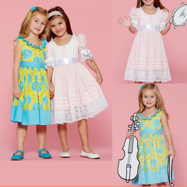 Sale!!! DRESS SEWING PATTERN | Sew Girls Clothes Clothing | Party Easter Church Boutique | Size 2 3 4 5 6 7 8 | Spring Summer Outfit | 7557