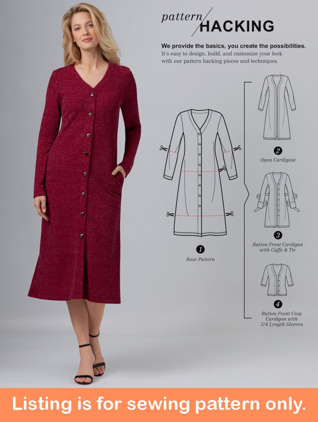 SWEATER DRESS Sewing PATTERN Sew Womens Misses Clothes Clothing Design