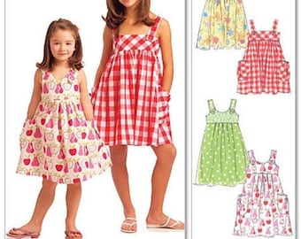 SUNDRESS SEWING PATTERN | Make Girls Clothes | Kids Clothing Summer Spring Sleeveless Dress | Child Size 3 4 5 6 7 8 10 12 14 | Outfit 5613