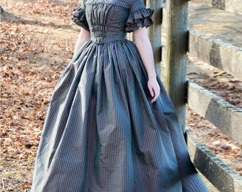 COSTUME SEWING PATTERN | Sew Women Halloween Outfit | Dress Gown Civil War 1800 Victorian Historical Size 6 8 10 12 14 16 18 20 22 Plus 7988