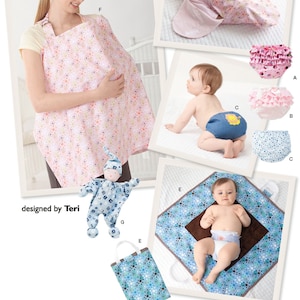 Vendita!!! MODELLO DI CUCITURA DEL BAMBINO / Cucire accessori per neonati appena nati / Copertura per pannolini Fasciatoio Copertura per allattamento Coperta Rag Doll Doccia Regalo / 2165