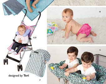 Sale!!! BABY SEWING PATTERN | Sew Infant Newborn Accessories | Swim Diaper Car Seat Stroller Cover Tent Shopping Grocery Cart Cover | 1481