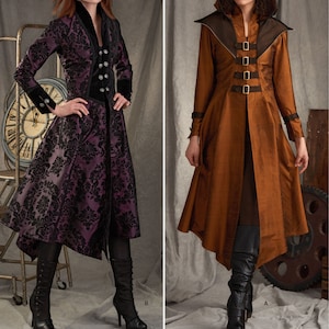 COSTUME SEWING PATTERN | Sew Women Halloween | Coat Dress Jacket Steampunk Cosplay | Size 6 8 10 12 14 16 18 20 22 | Victorian Fantasy 8769