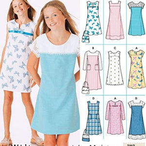 DRESS SEWING PATTERN | Sew Girls Tween Teen Clothes Clothing | Design Your Own Dress Jumper | Size 8 10 12 14 16 | Custom Personalized 5234