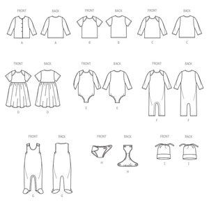 LAYETTE SEWING PATTERN | Sew Baby Boy Girl Clothes Infant Clothing ...