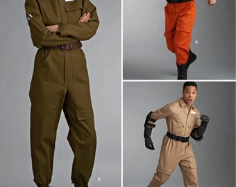 COVERALLS SEWING PATTERN | Sew Women Men Teen Halloween Carnival Costume | Astronaut Race Car Driver Pilot Mechanic Teen Size xs - xl 11149