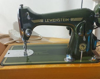 ANTIEKE MACHINE, ELEKTRISCH Naaien, Vintage Naaicharme, Lewenstein Model F uit de jaren 50 Klassieke Stitcher Antieke Naaimachineliefhebber