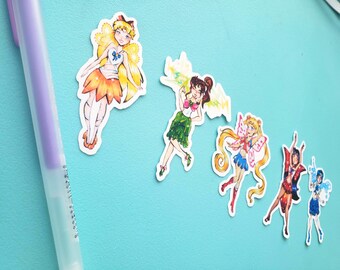Sailor Moon/Winx Club Inspired Fairy Stickers | Sailor Moon Stickers | Fairy Stickers | Vinyl | Waterproof | Stationary