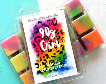 Nostalgic 90s Girl - Rainbow Wax Melt | Vanilla Buttercream Fragrance | Hand Poured Soy Blend | Scented Wax Melt