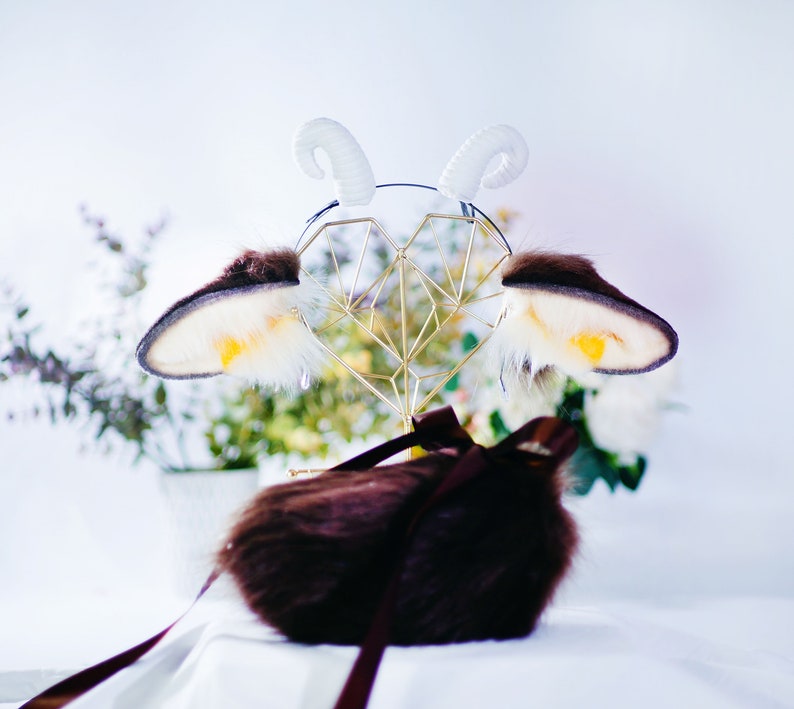 Brown Sheep Ears Lamb Ears Cosplay Sheep Ears Brown Sheep Etsy