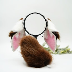 brown lop ears,  Lop  Ears headband, brown lop ears headband, faux fur bunny ears, bunny ears headband,rabbit ears headband, rabbit cosplay