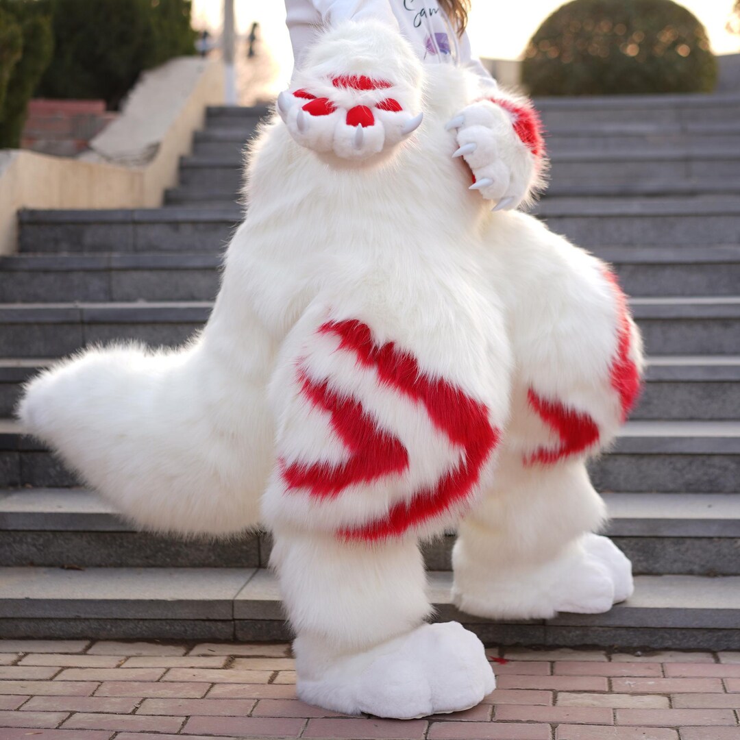 Fursuit Pants Custom Faux Fur Legs Furry Costume Bottom Half Suit Fursuit Pants Custom Faux Fur Legs Furry Costume Bottom Half Suit