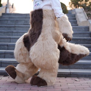Full Fursuit Pants | Legs with Tail, Hand Feet Paws | Animal-Themed Event Fursona Costume Accessories |Furry Cosplay Suit