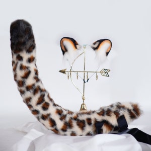 leopard ear headband,  leopard ears cosplay,  ear headband, leopard cosplay , beasts cosplay ear,realistic  leopard ear, Faux fur