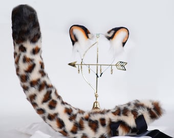 Leopard Costume Set 4 Bandeaux Oreilles Léopard UILYNIU - Déguisement Cosplay Oreiller Chat