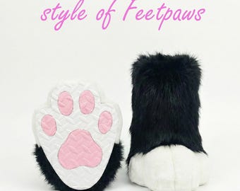 Full Fursuit Pants | Legs With Tail, Hand Feet Paws | Animal
