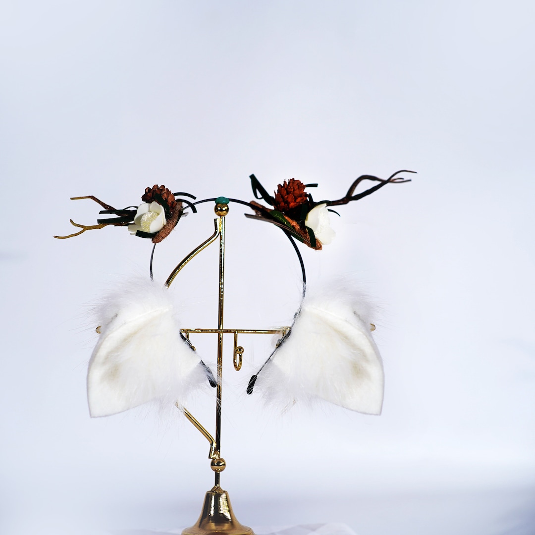 White Deer Ears and Tail, White Deer Ears Antlers and Tail , Antler ...
