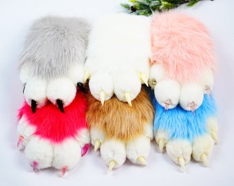 Fursuit hand  paws with purple fur, cheap cat gloves,custom Fursuit gloves,handmade Furry paws, Furry art,  faux fur paws with 4 finger