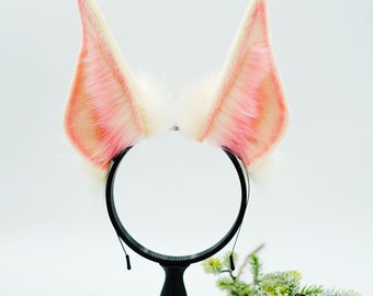 KTcatvintage Huge Doberman's ears hair bands animal ear,Faux fur ear,Dieb ear,Wolf ear headband,Anime ear,Wolf cosplay ear,Anubis, pet play