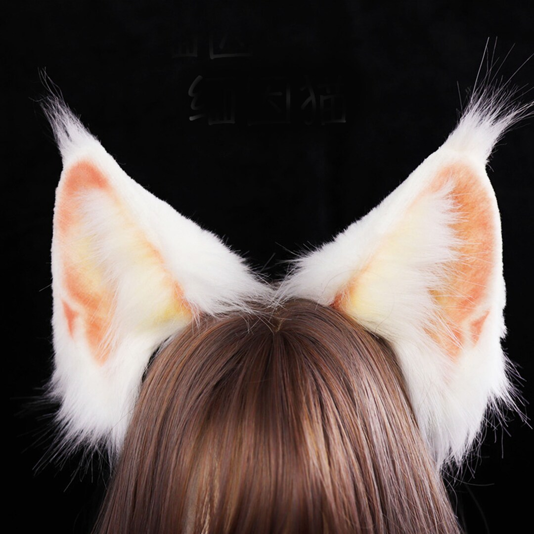 Realistic Fox Ears, Faux Fur Ears,ox Ears ,pink Fox Ears, Cat Ears ...