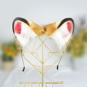 costume ears,animal ears, Hamster ears, faux fur ears, Hamster cosplay, fluffy ears, cosplay ear, kitten ears, anime cosplay, 201