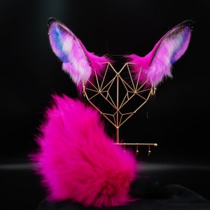 Bunny ears, Rose red bunny ears, Easter, Easter rabbit ears, Easter gift, cosplay ears,  custom bunny ears, Easter bunny ears