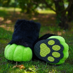 Toony Footpaw Fursuit  kemono toony kigurumi fursona kawaii outdoor foot paw shoes cosplay cat dog fox wolf bunny gift furry outdoor