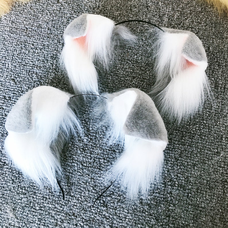 Cosplay Earcostume Ears Faux Fur Ears Realistic Puppy Ears Etsy