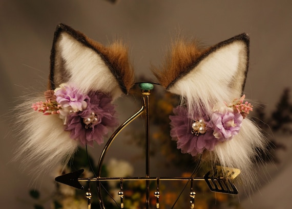Cat Ear, Brown Cat Ears Tail, Fox Ear, Petplay, Classic  display picture 1